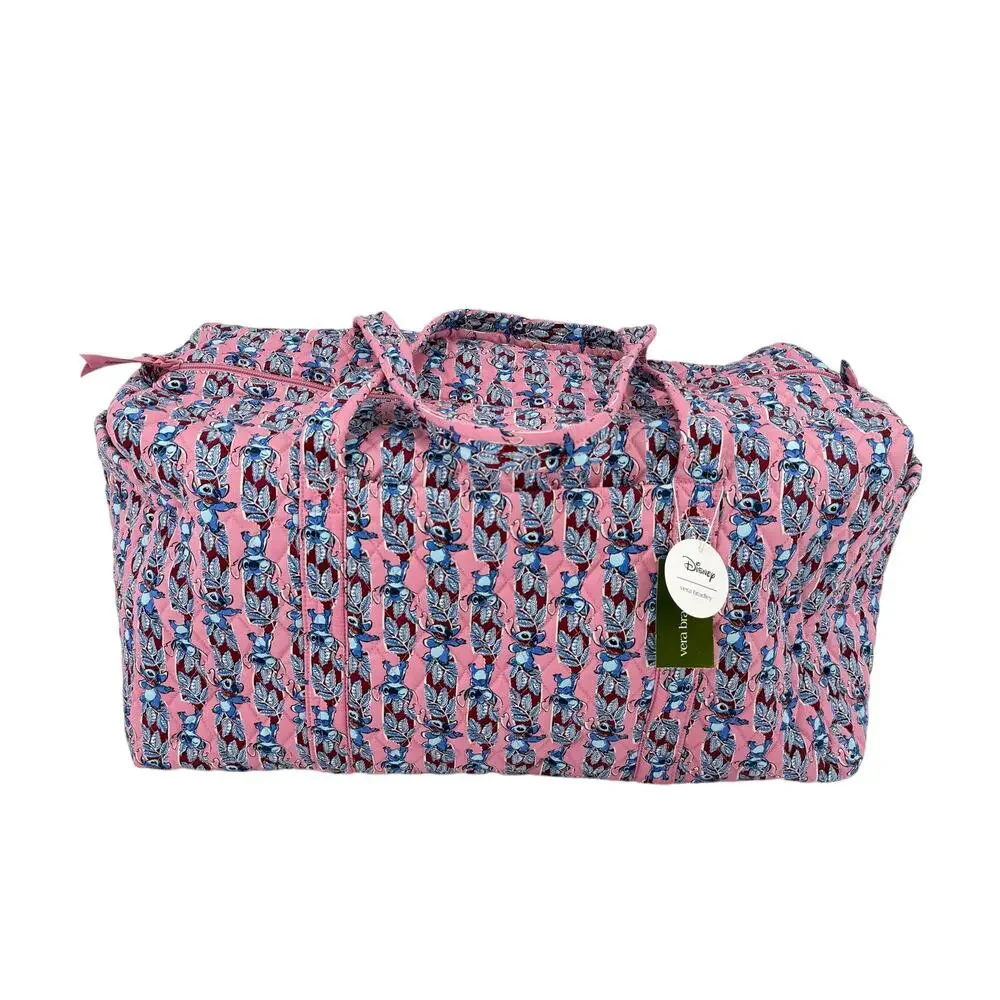 Vera Bradley Disney Large Original Duffel Bag Surfboard Stitch Quilted Cotton